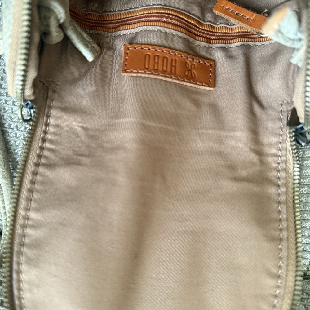 HOBO Fern Crossbody Gold Leaf Metallic Leather Purse Vanilla Girl - Picture 13 of 13